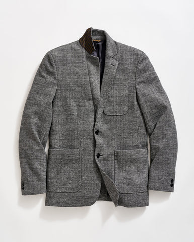 Knit Archie Jacket in Charcoal