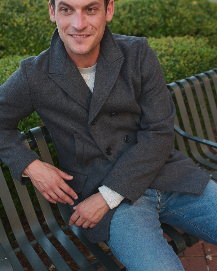 Melton Wool Bond Peacoat | Billy Reid Melton Wool Bond Peacoat | Billy Reid