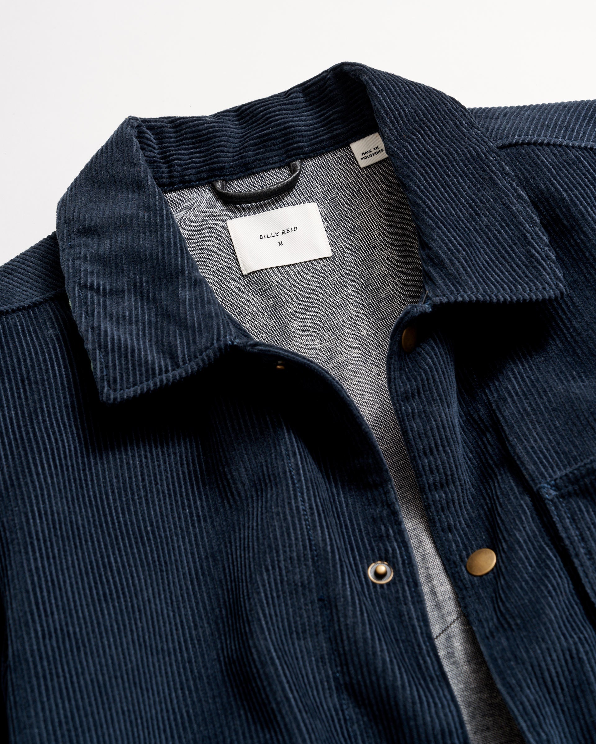 Corduroy Shirt Jacket with Brass Snaps | Billy Reid