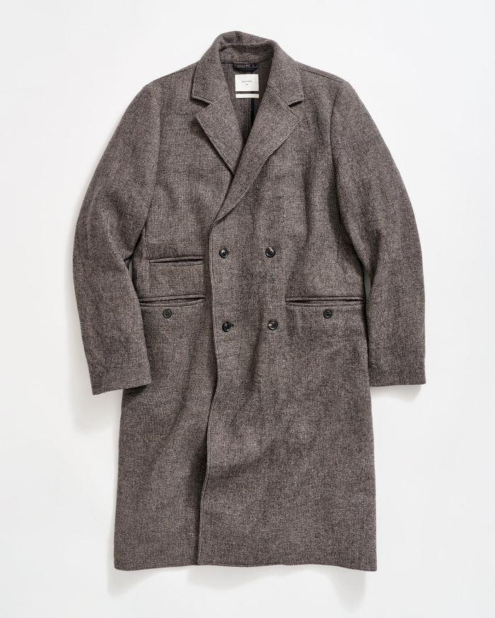 Micro Houndstooth Officer Coat