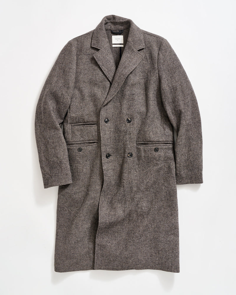 Micro Houndstooth Officer Coat