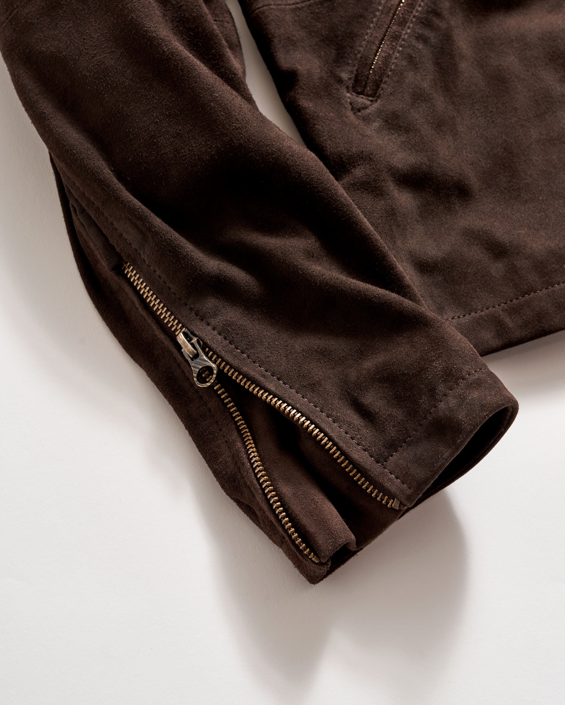 Suede Blake Jacket - Black Lambskin Suede | Billy Reid