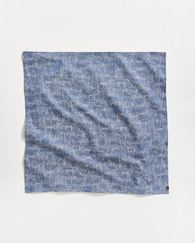 Melange Shrimp Boat Bandana in Dark Denim