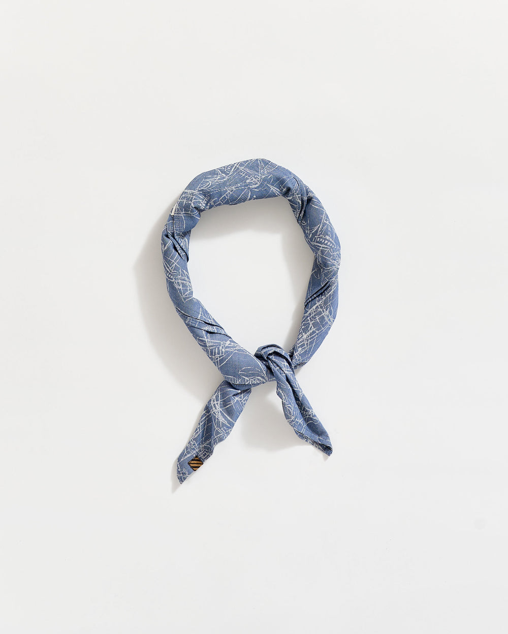 Melange Shrimp Boat Bandana in Dark Denim