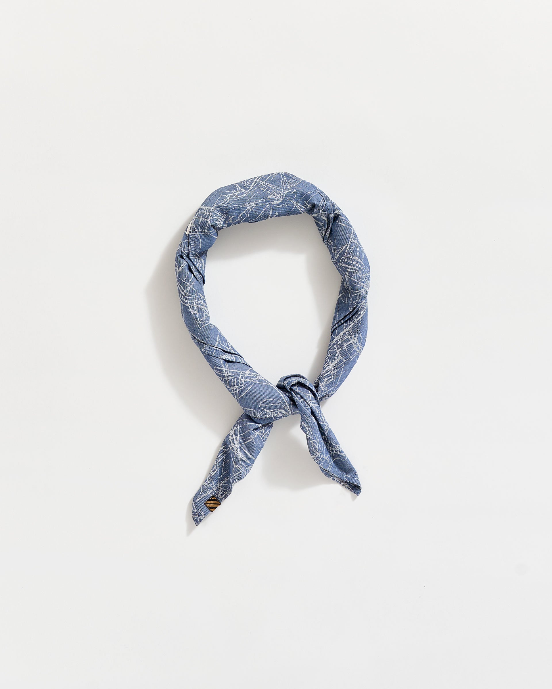 Melange Shrimp Boat Bandana in Dark Denim