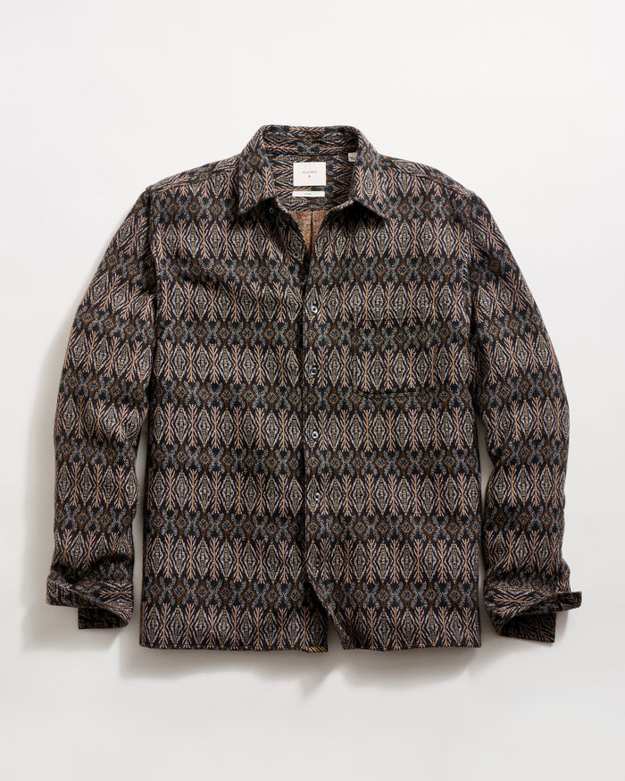 Folk Jacquard Tuscumbia Shirt Button Down in Multi