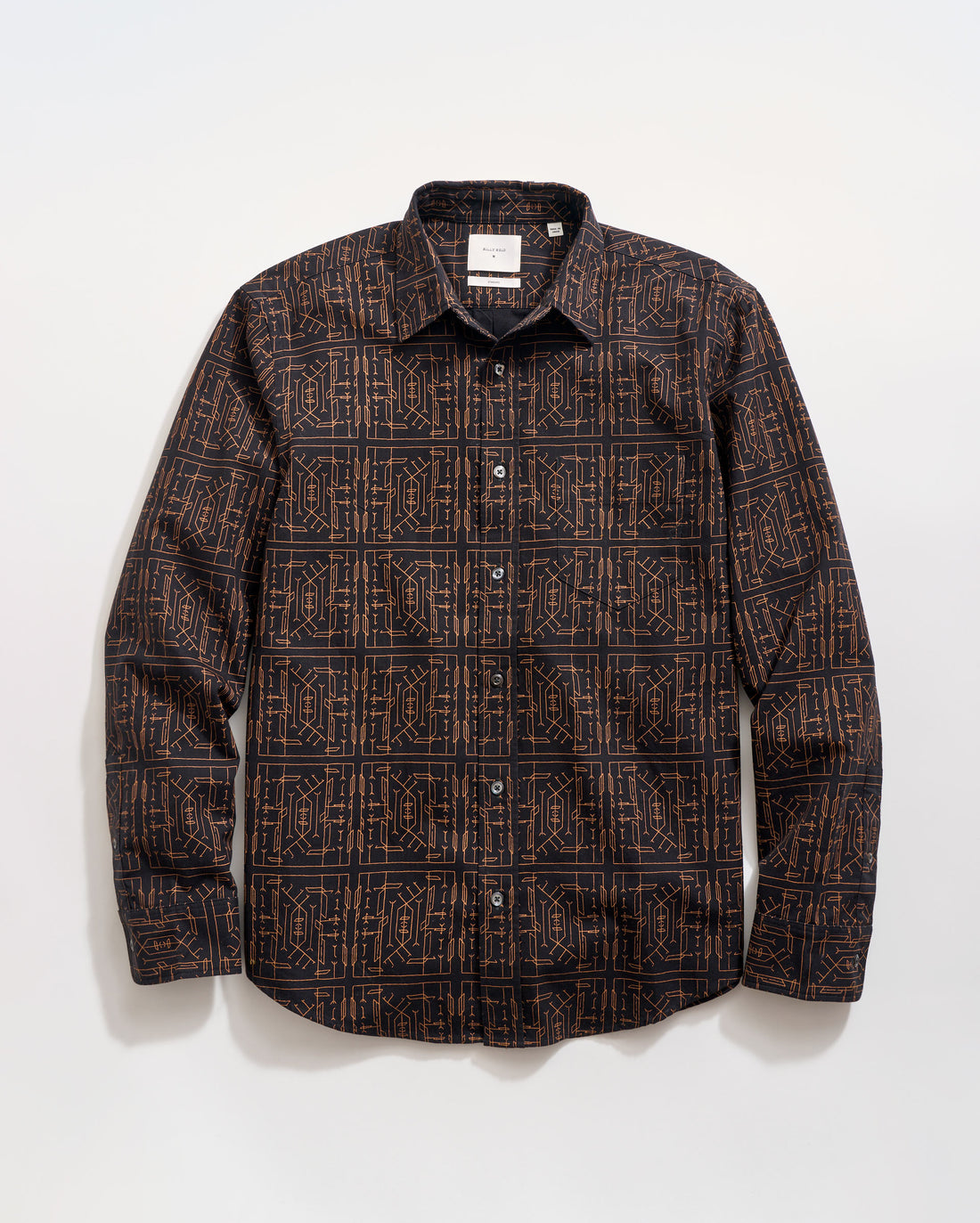 The Eastlake Antlers Cypress Shirt in Black/Billy's Brown