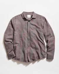 Plaid shirt on a light gray background