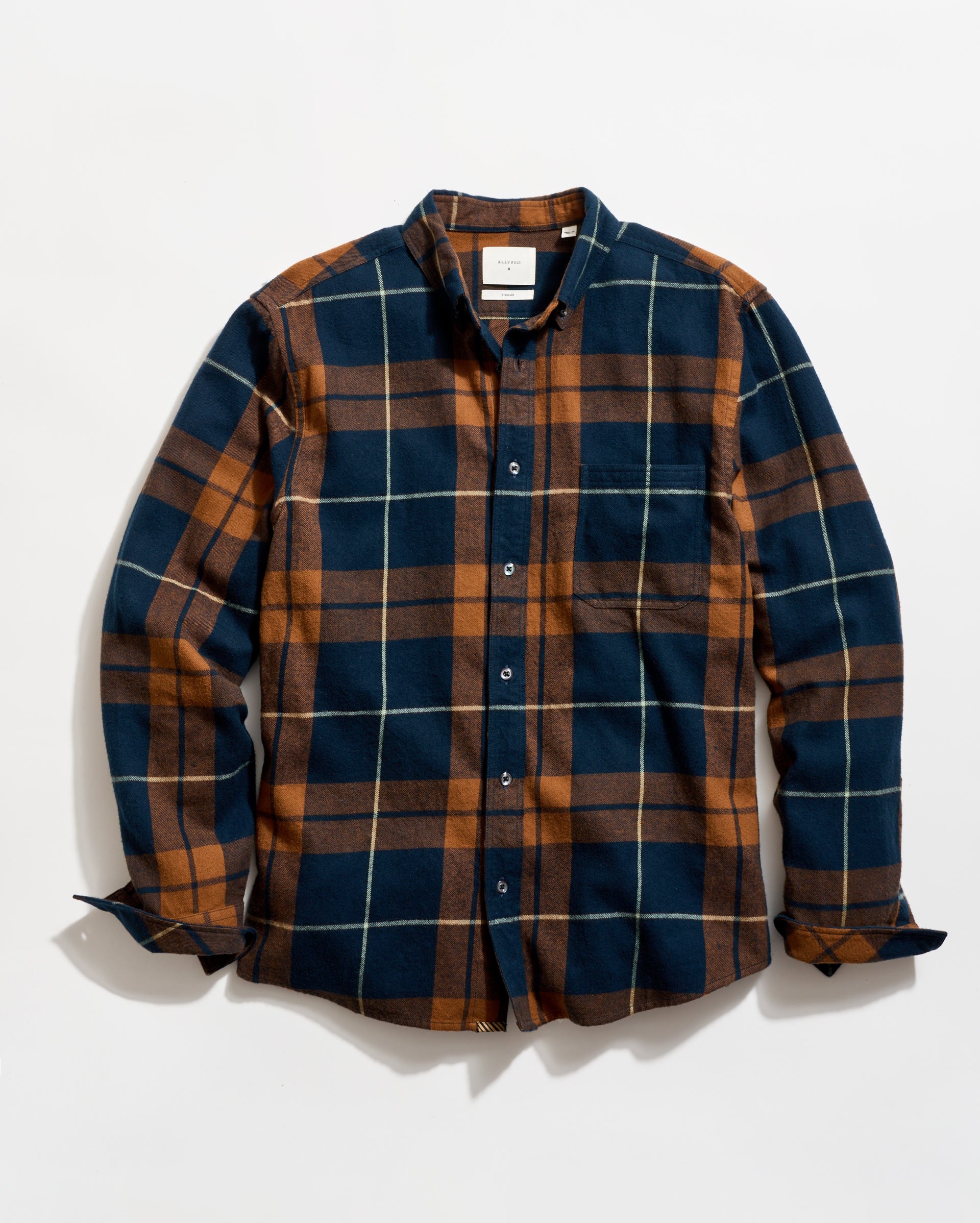 BRUSHED BOLD PLAID TUSCUMBIA SHIRT BUTTON-DOWN	CARBON BLUE MULTI