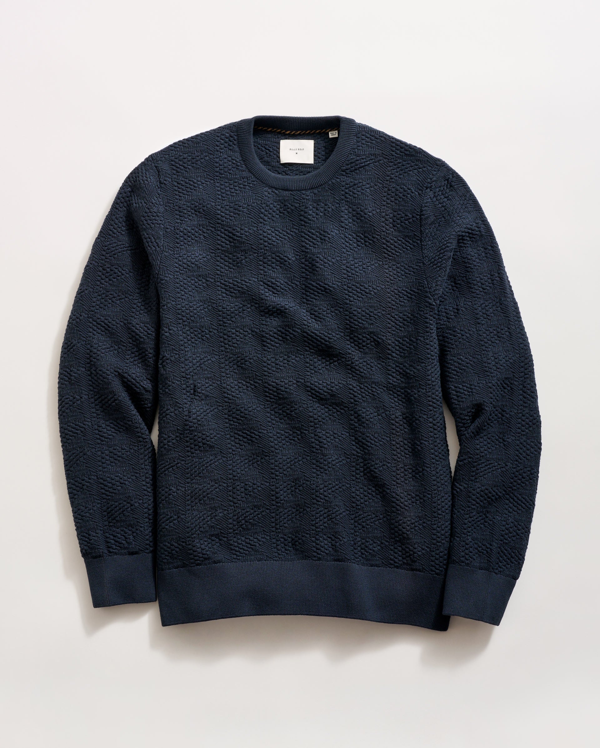Geo Links Crew Cotton Crewneck Sweater | Billy Reid