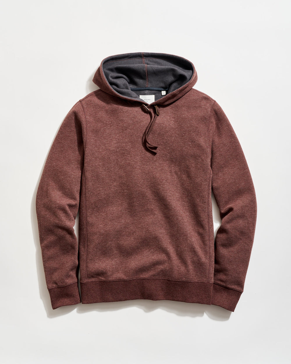 Rib Hoodie Pullover in Cinnamon