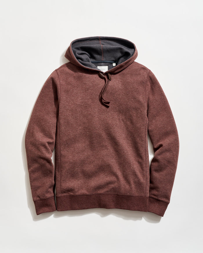 Rib Hoodie Pullover in Cinnamon