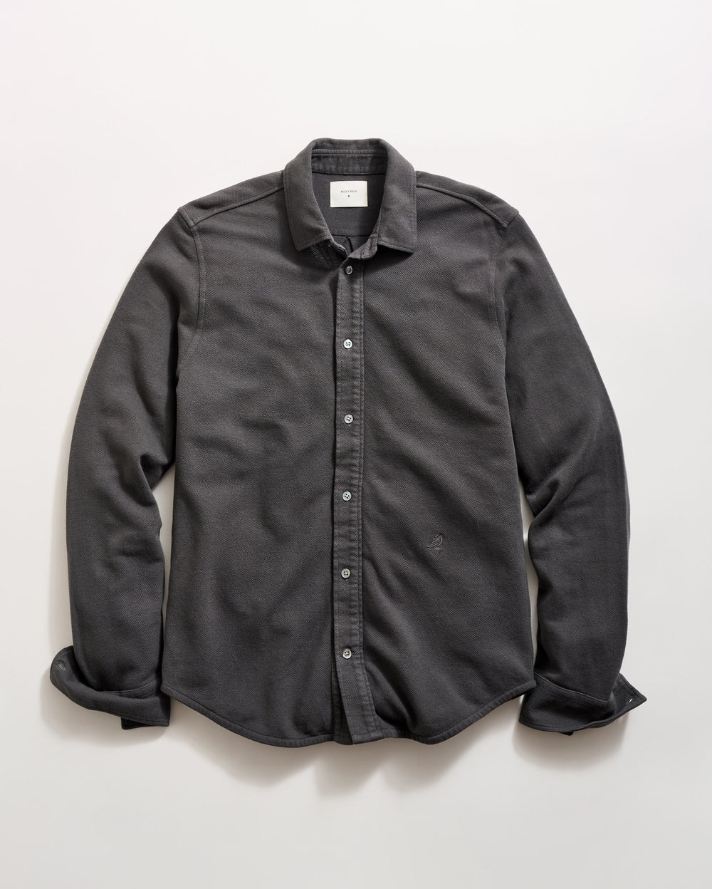 Long Sleeve Knit Yellowhammer Shirt in Asphalt