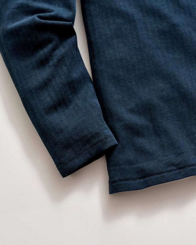 Long Sleeve Herringbone Polo