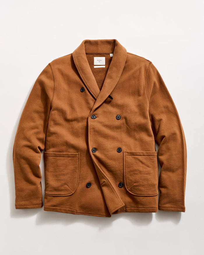 John Shawl Cardigan in Oak Brown
