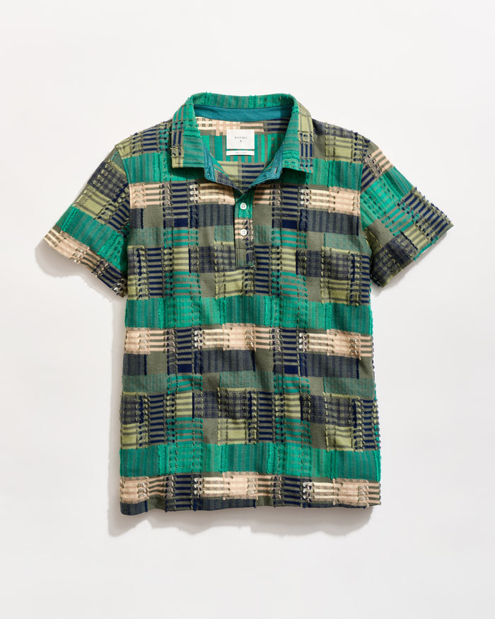 Numajiri Box Jacquard Polo in Multi
