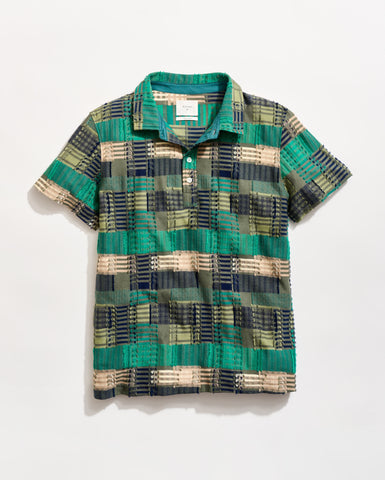Numajiri Box Jacquard Polo in Multi