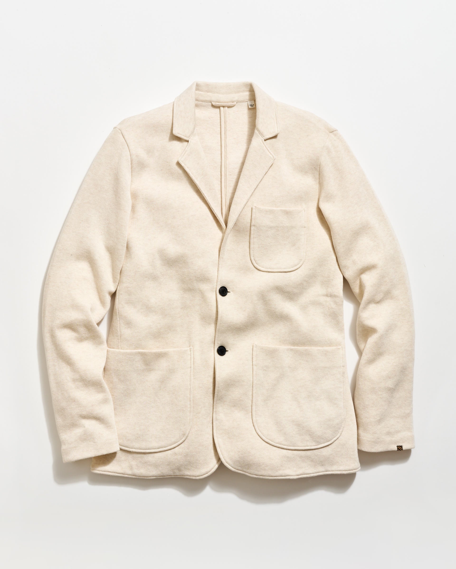 Heathered Cotton Knit Sport Coat - Horn Buttons | Billy Reid