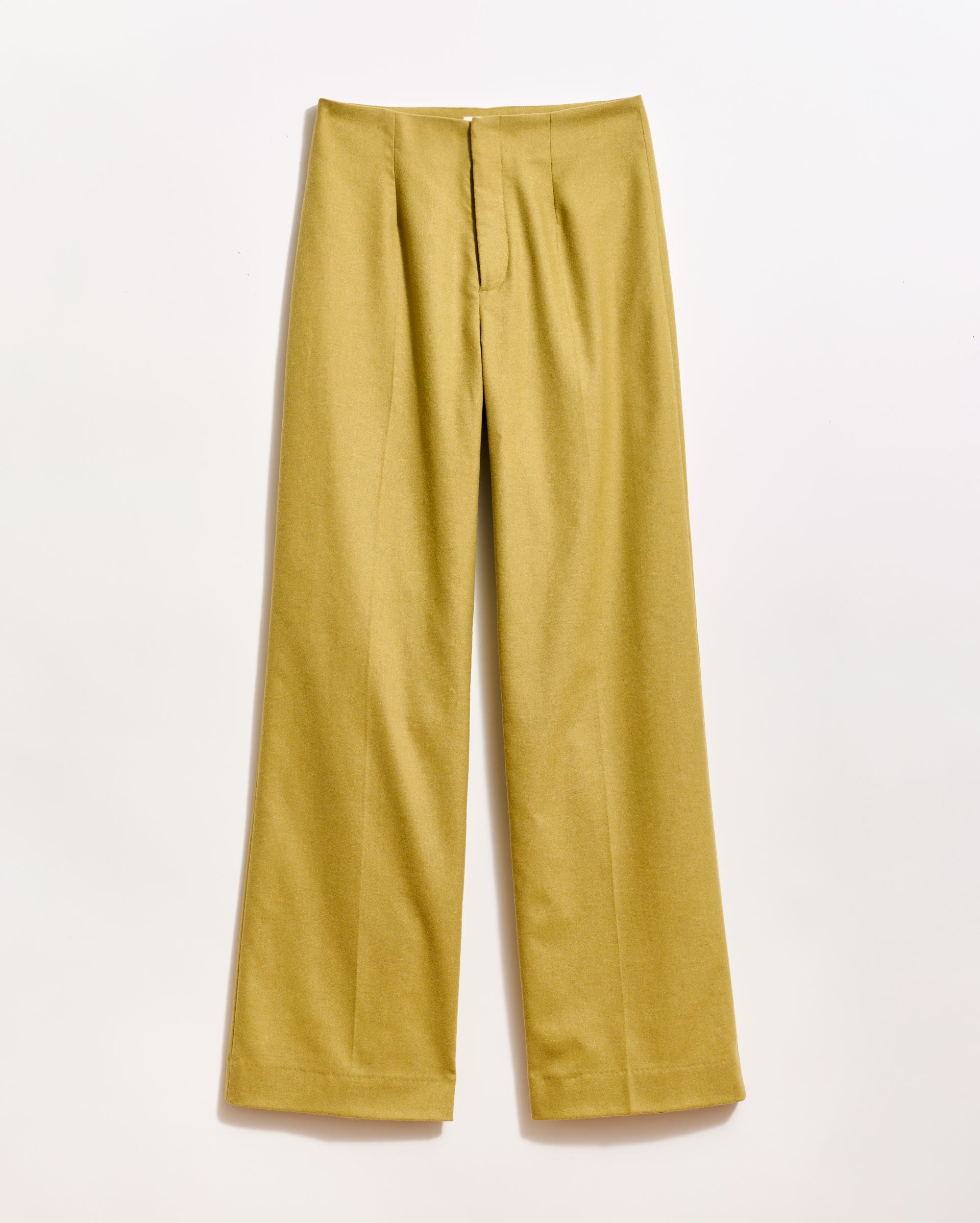Hollywood Wide Leg Trouser in Chartreuse