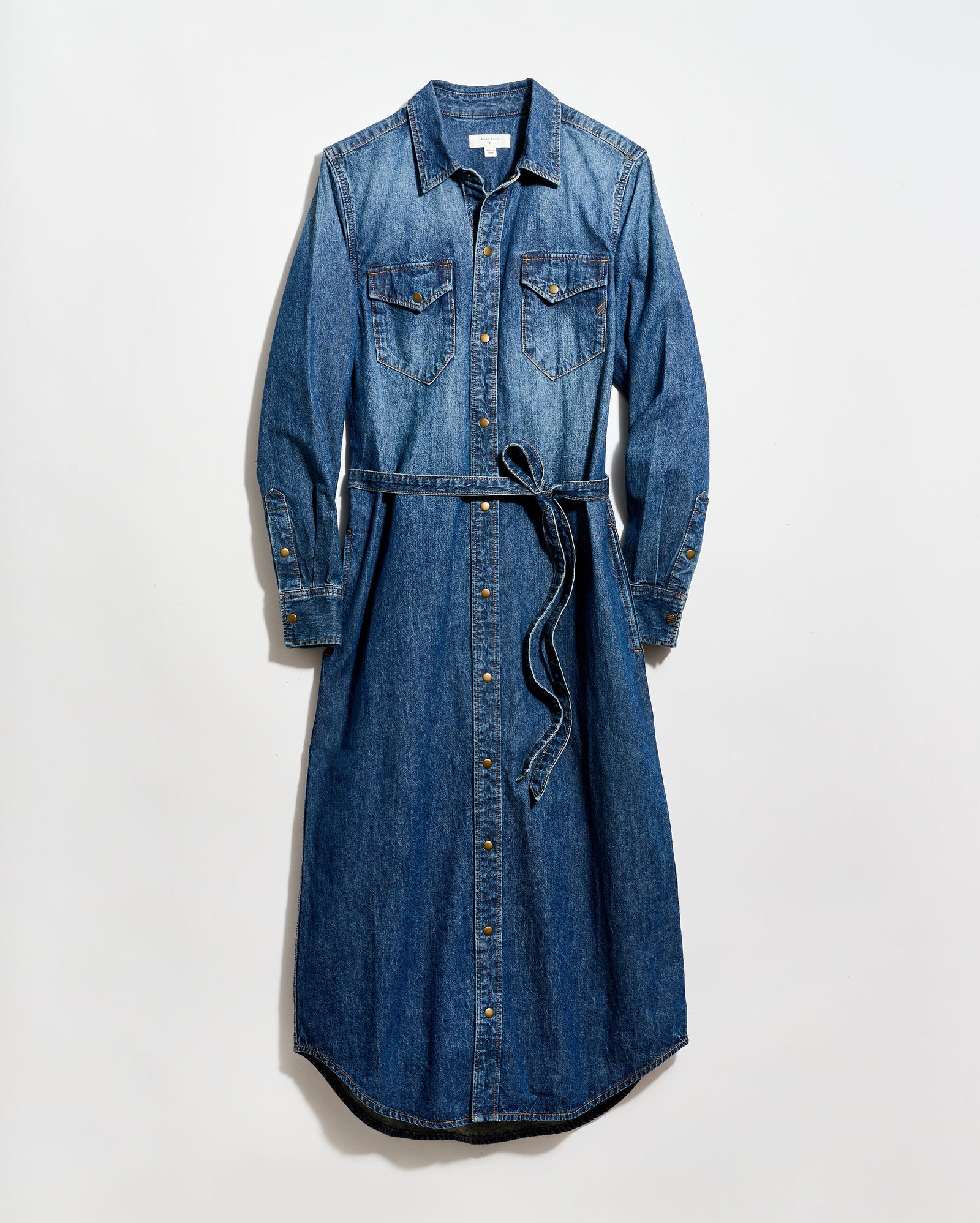 Shoals Denim Maxi Shirt Dress