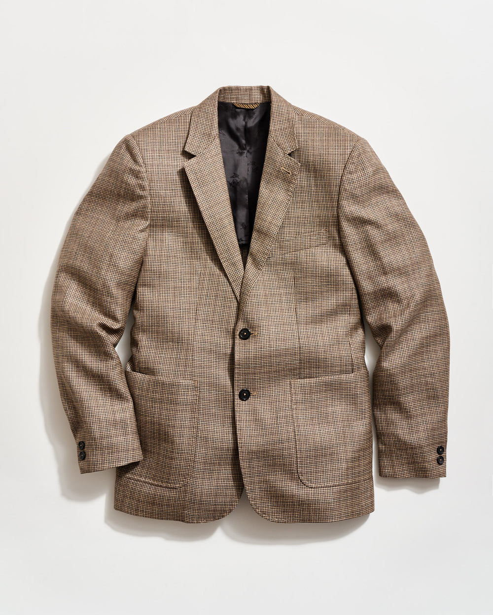 Micro Houndstooth Walton Jacket in Brown/Multi
