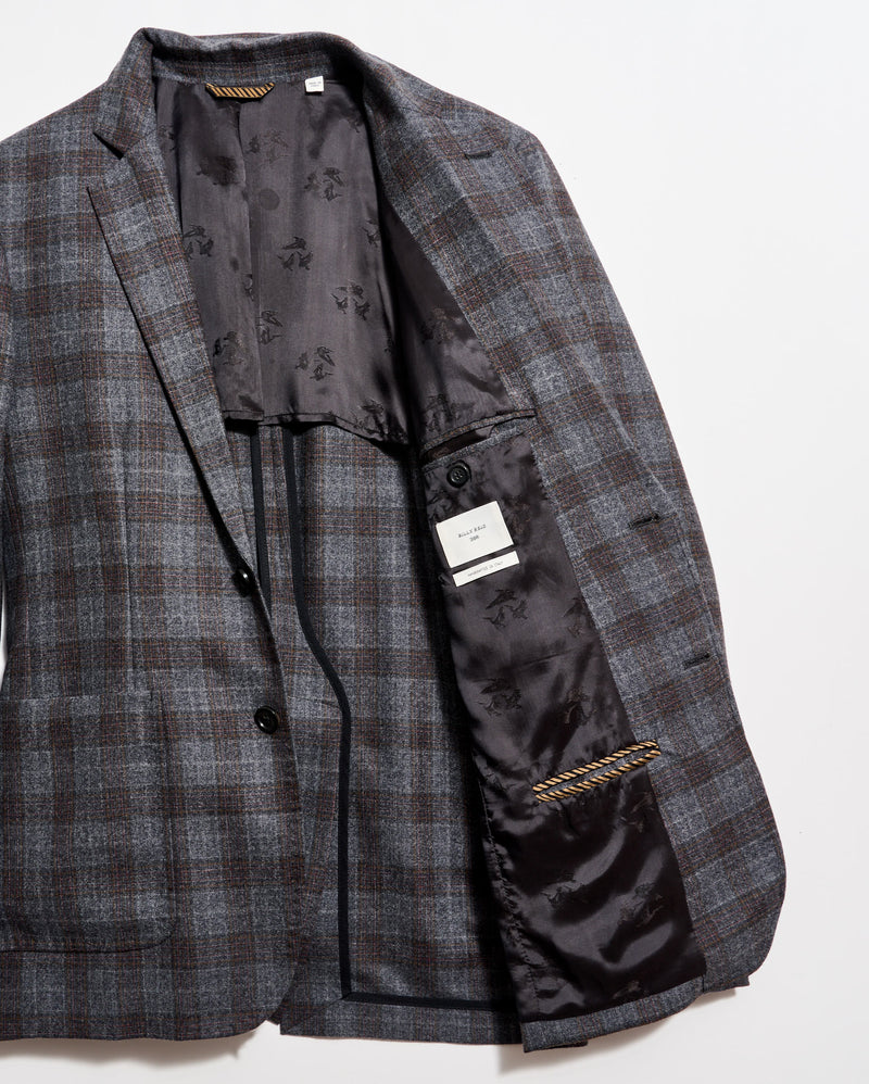 Virgin Wool Shadow Plaid Archie Jacket