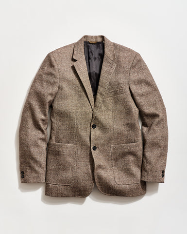 Wool Silk Walton Jacket in Brown/Multi