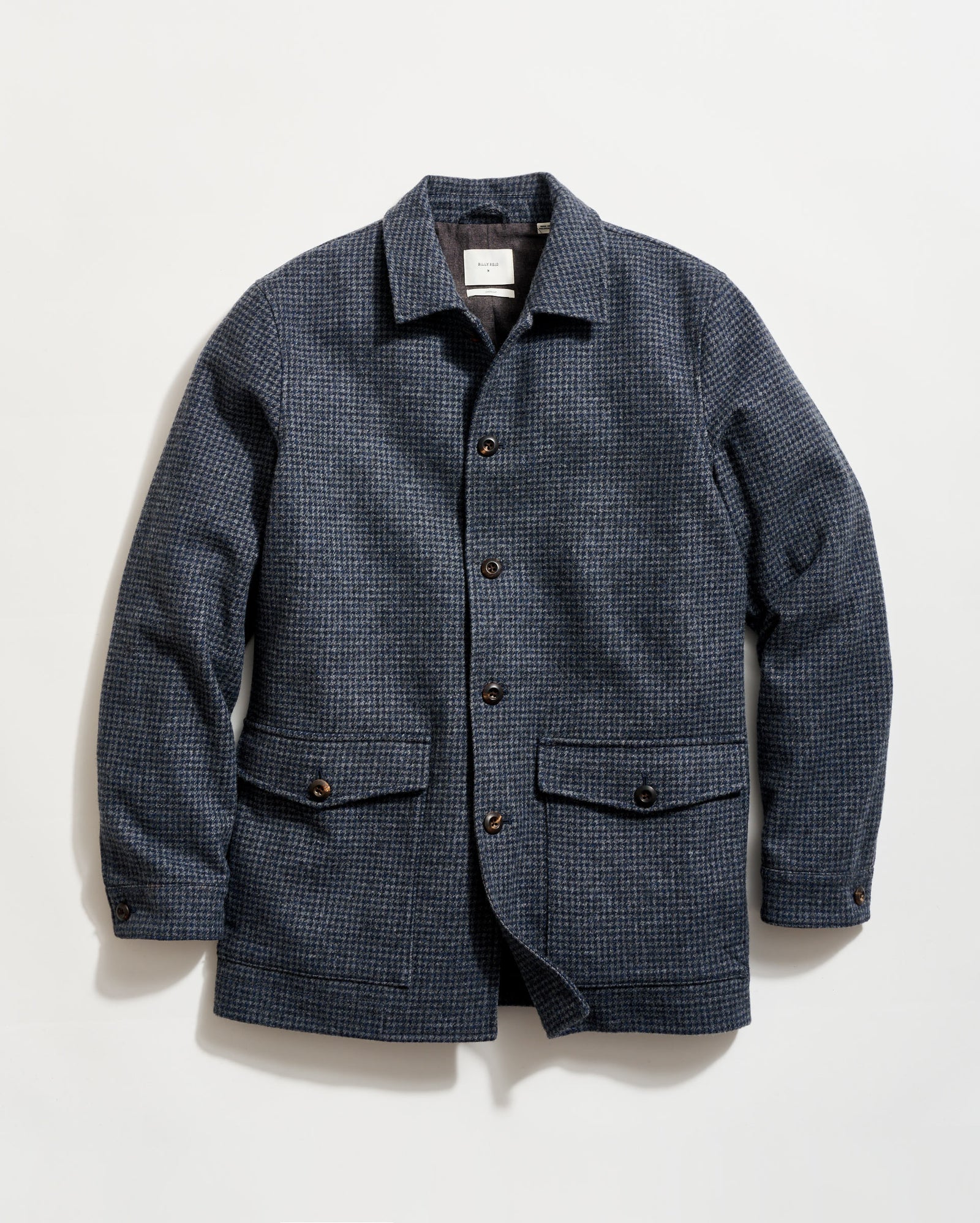Bennet Overcoat in Navy/Multi