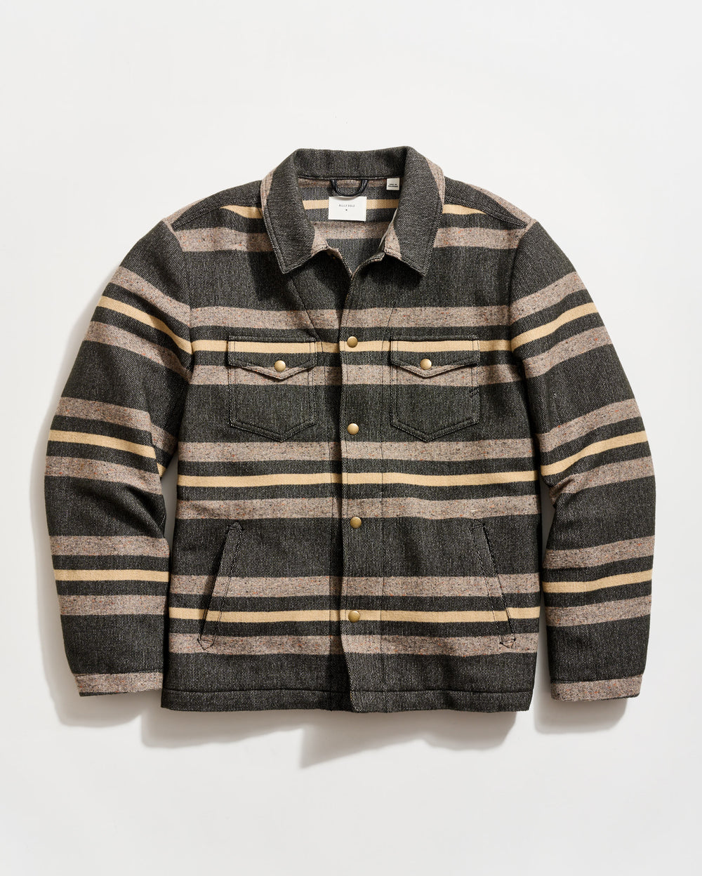 Heirloom Stripe Woodsman Jacket in Asphalt/Multi