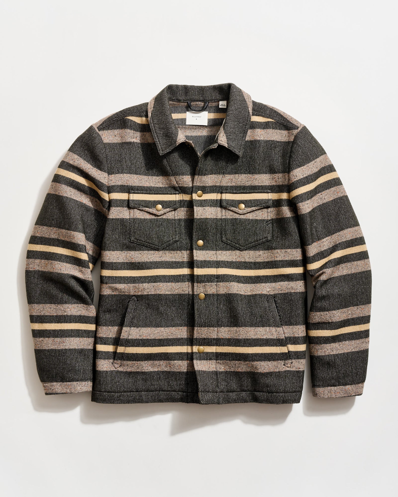 Heirloom Stripe Woodsman Jacket in Asphalt/Multi
