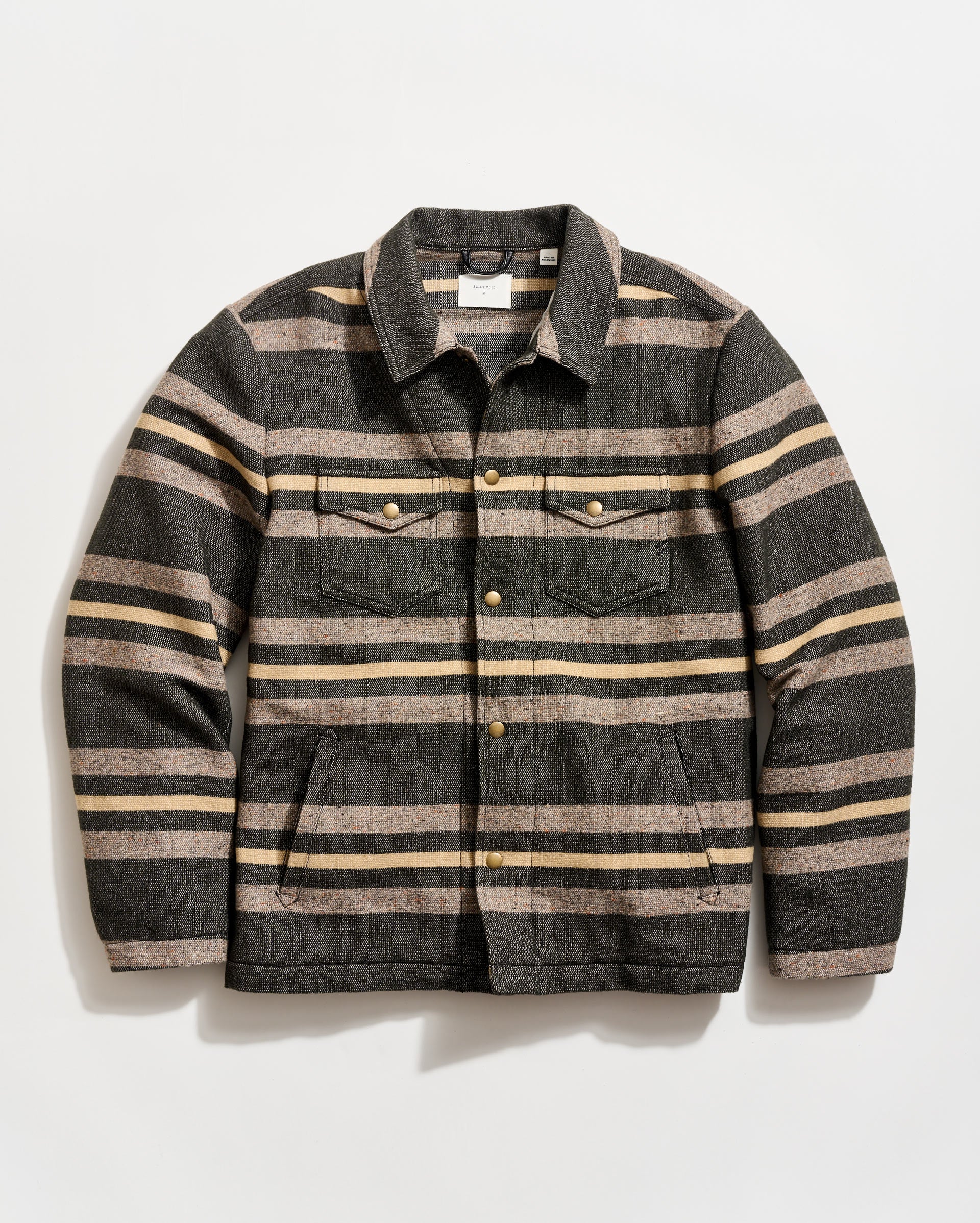 Heirloom Stripe Woodsman Jacket in Asphalt/Multi