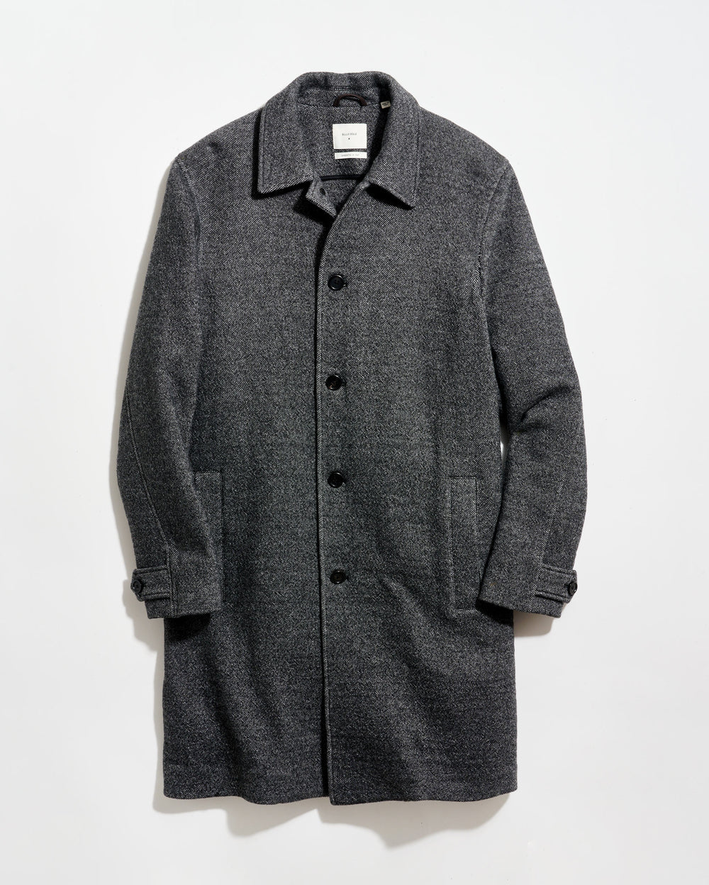 Twill Ronan Over Coat in Charcoal