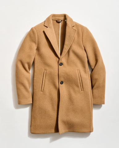 Virgin Wool Jordan Coat in Camel
