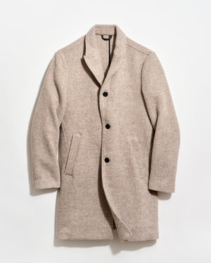 VIRGIN WOOL TWILL WALKING CAR COAT