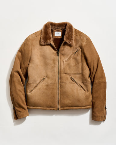 SHEARLING BLAKE JACKET	HONEY