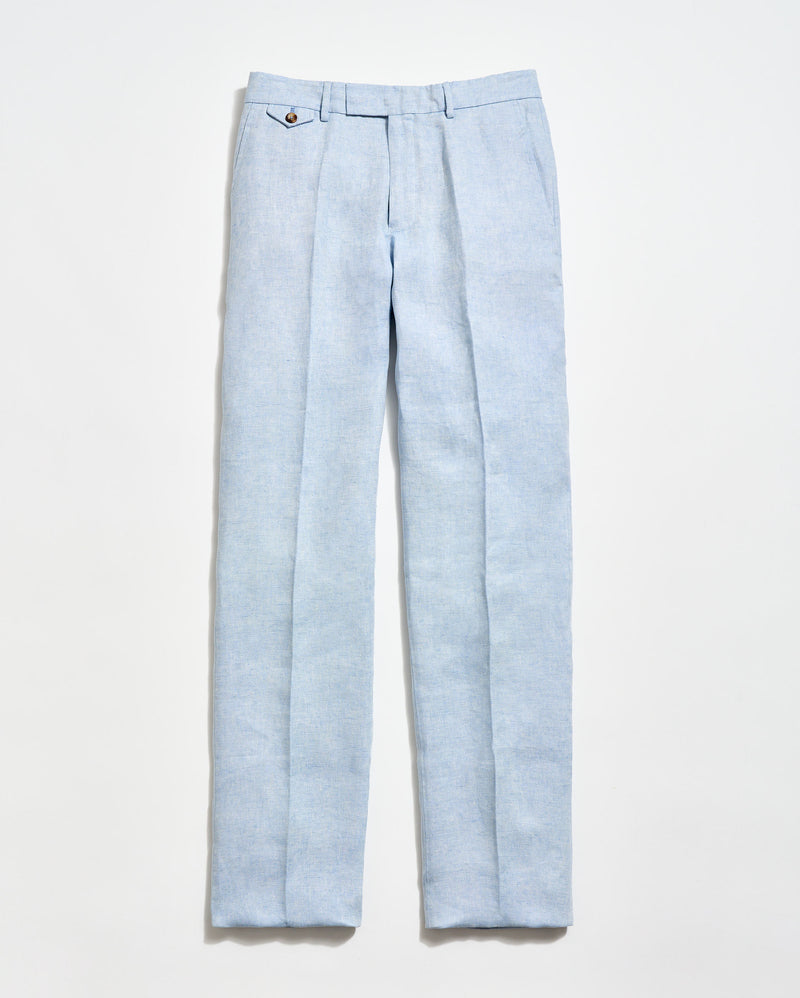 Linen Flat Front Trouser