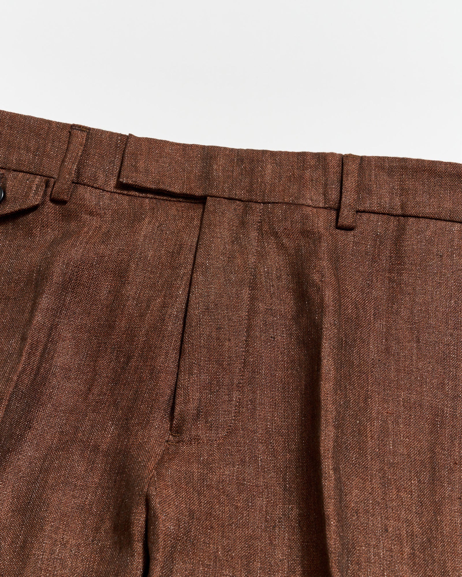 Linen Flat Front Trouser