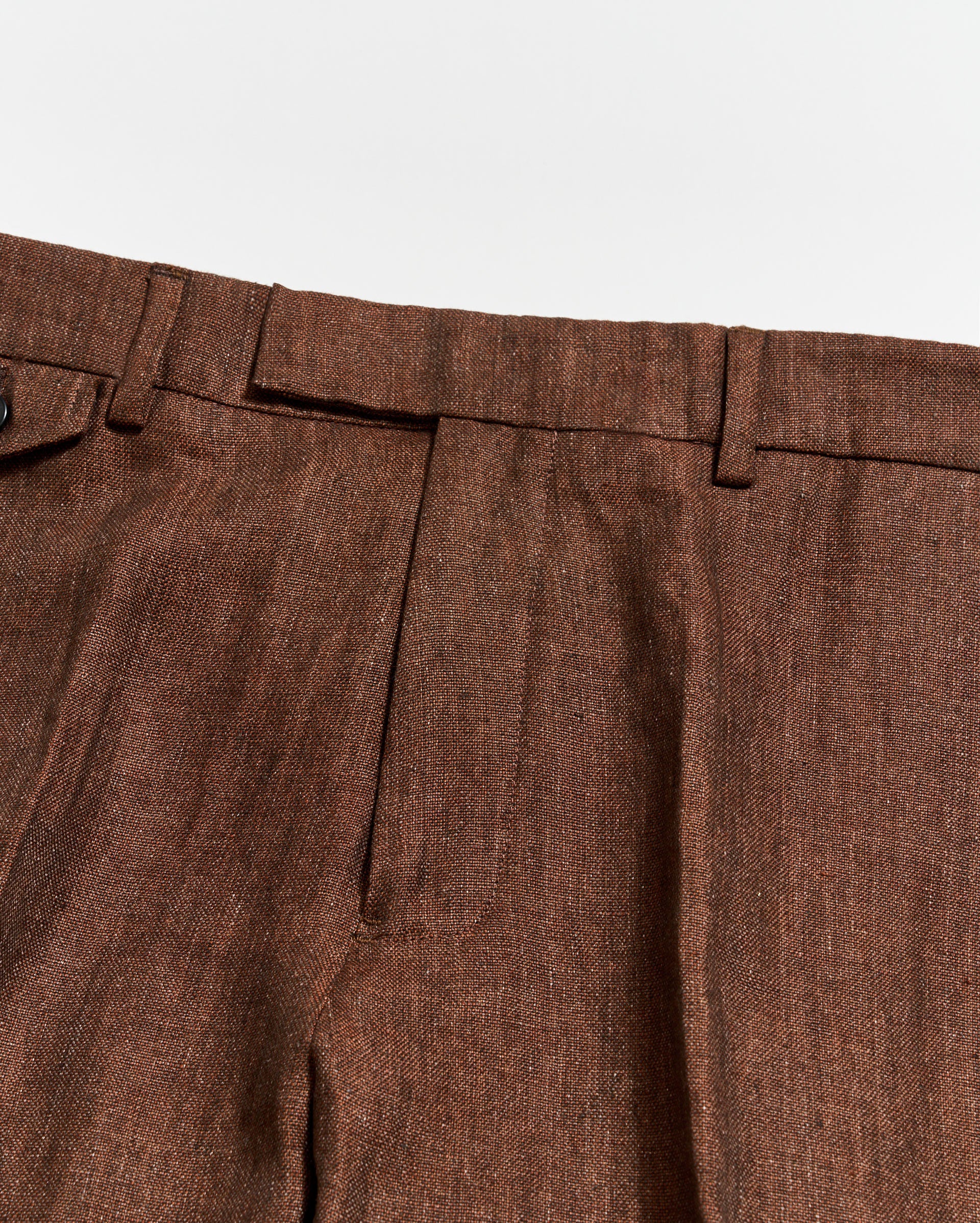 Linen Flat Front Trouser