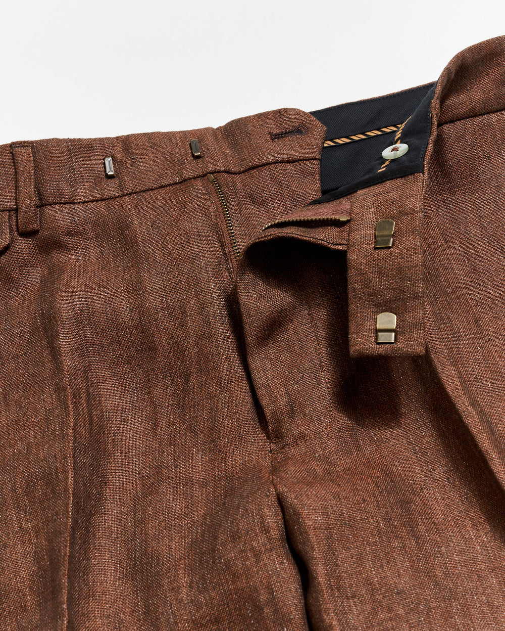 Linen Flat Front Trouser
