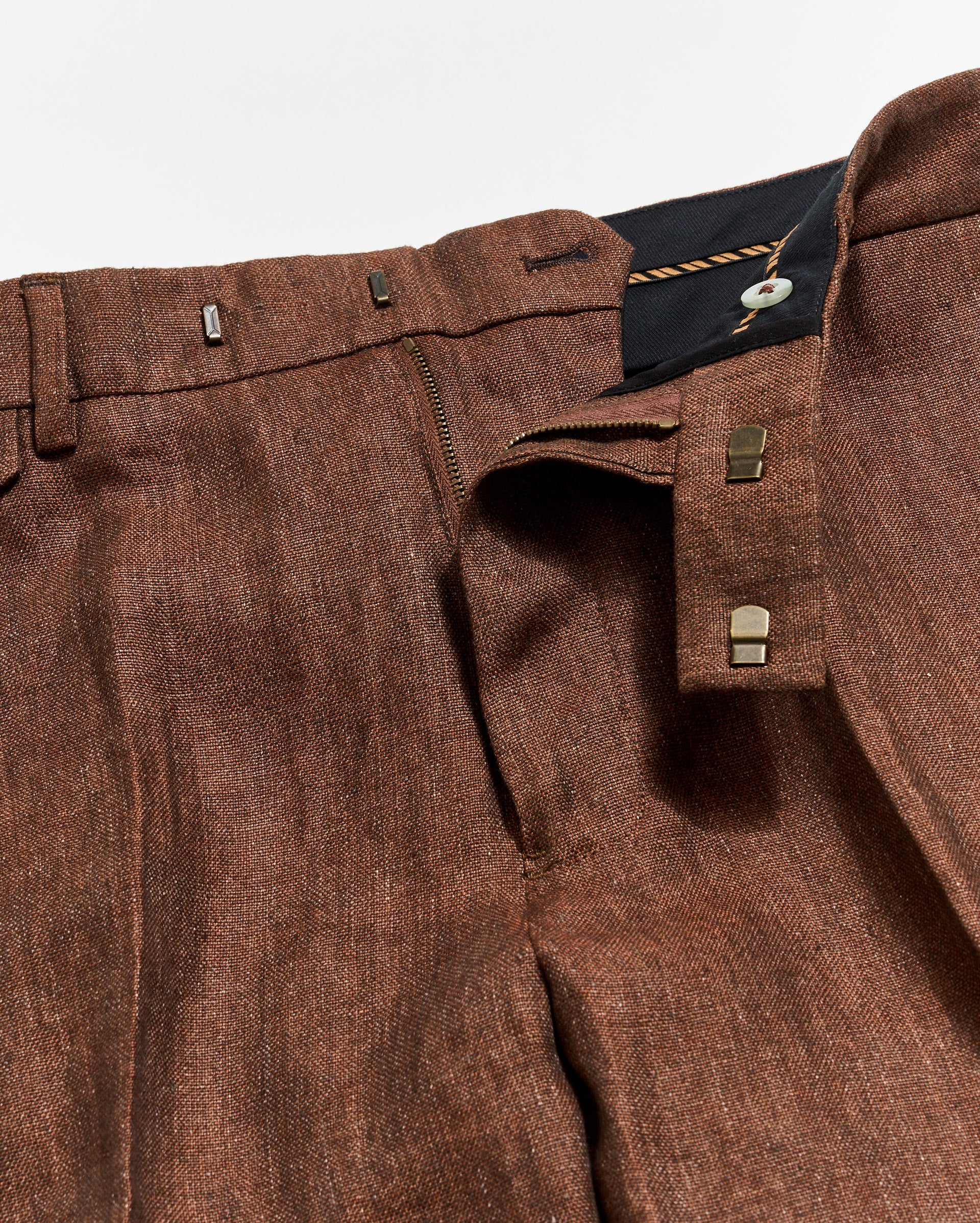 Linen Flat Front Trouser