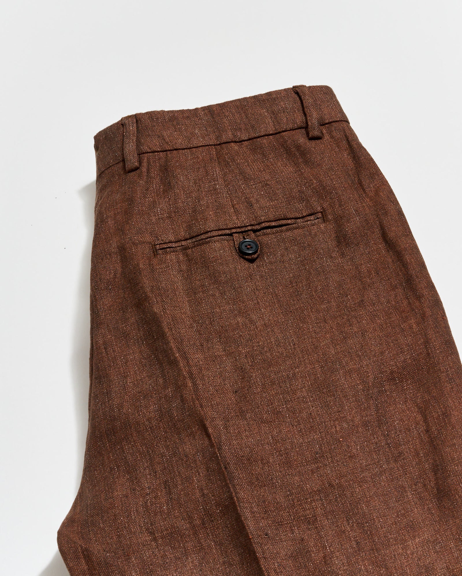 Linen Flat Front Trouser