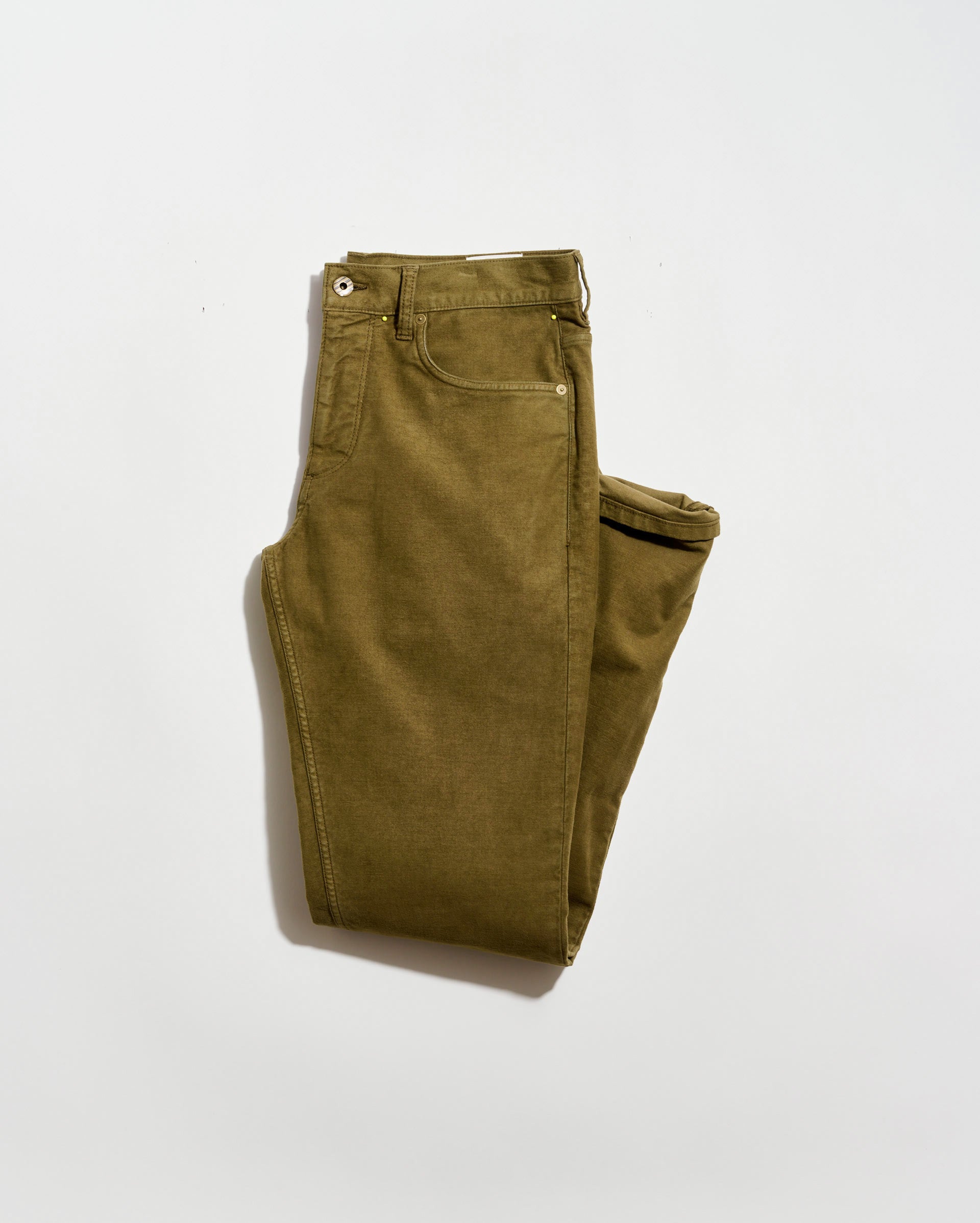 Brown pants on a white background