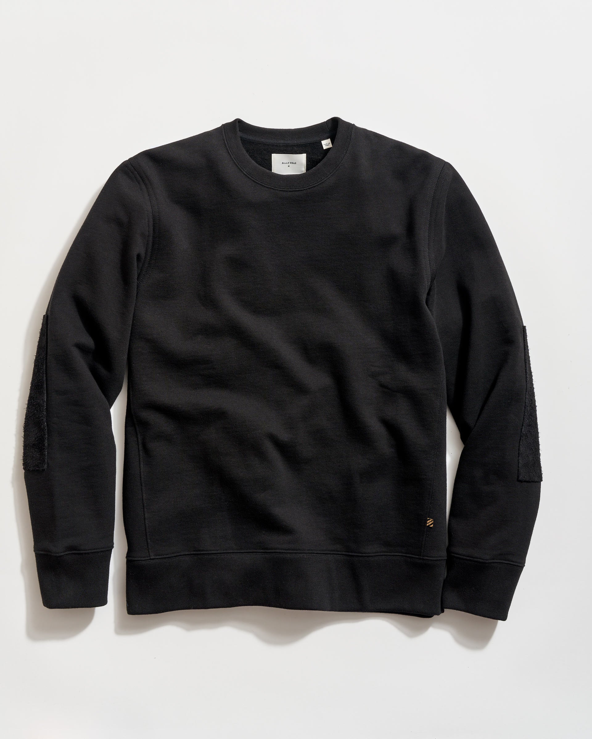 Dover Sweatshirt with Leather Elbow Patches | Billy Reid