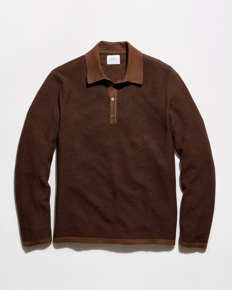 Step Jacquard Sweater Polo