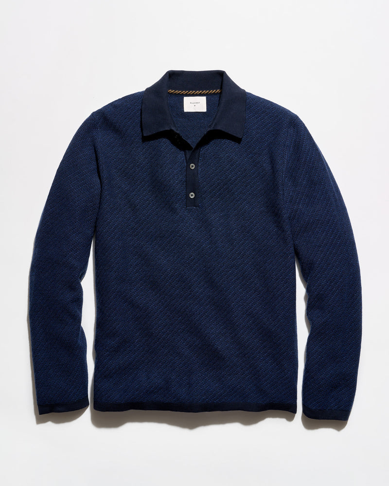 Step Jacquard Sweater Polo