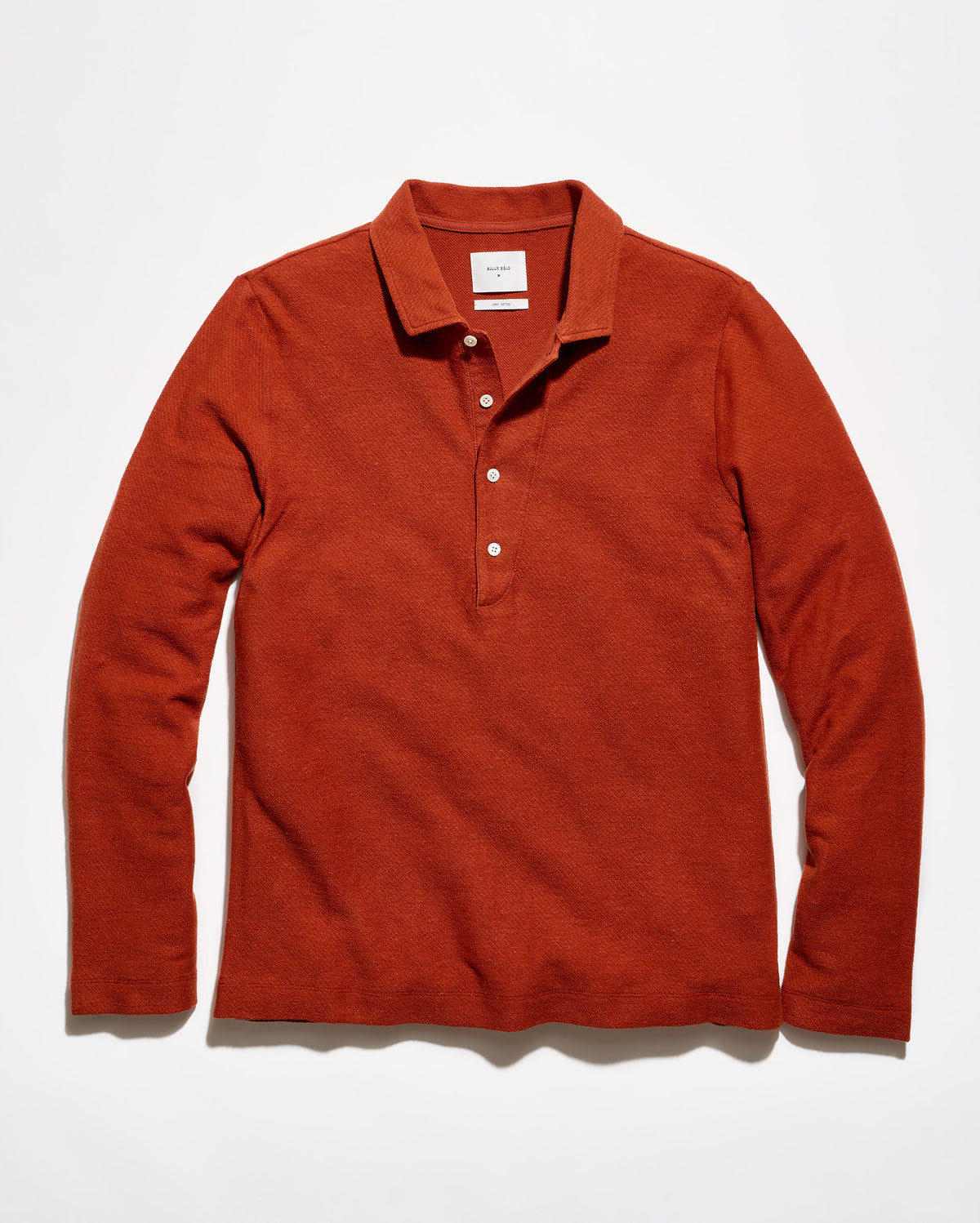 Long Sleeve Hemp Cotton Twill Polo