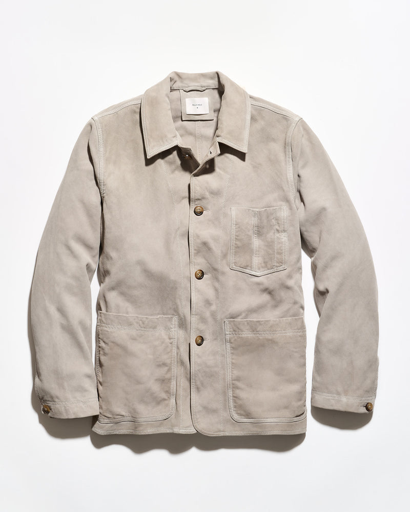 Colbert Waxed Suede Chore Coat