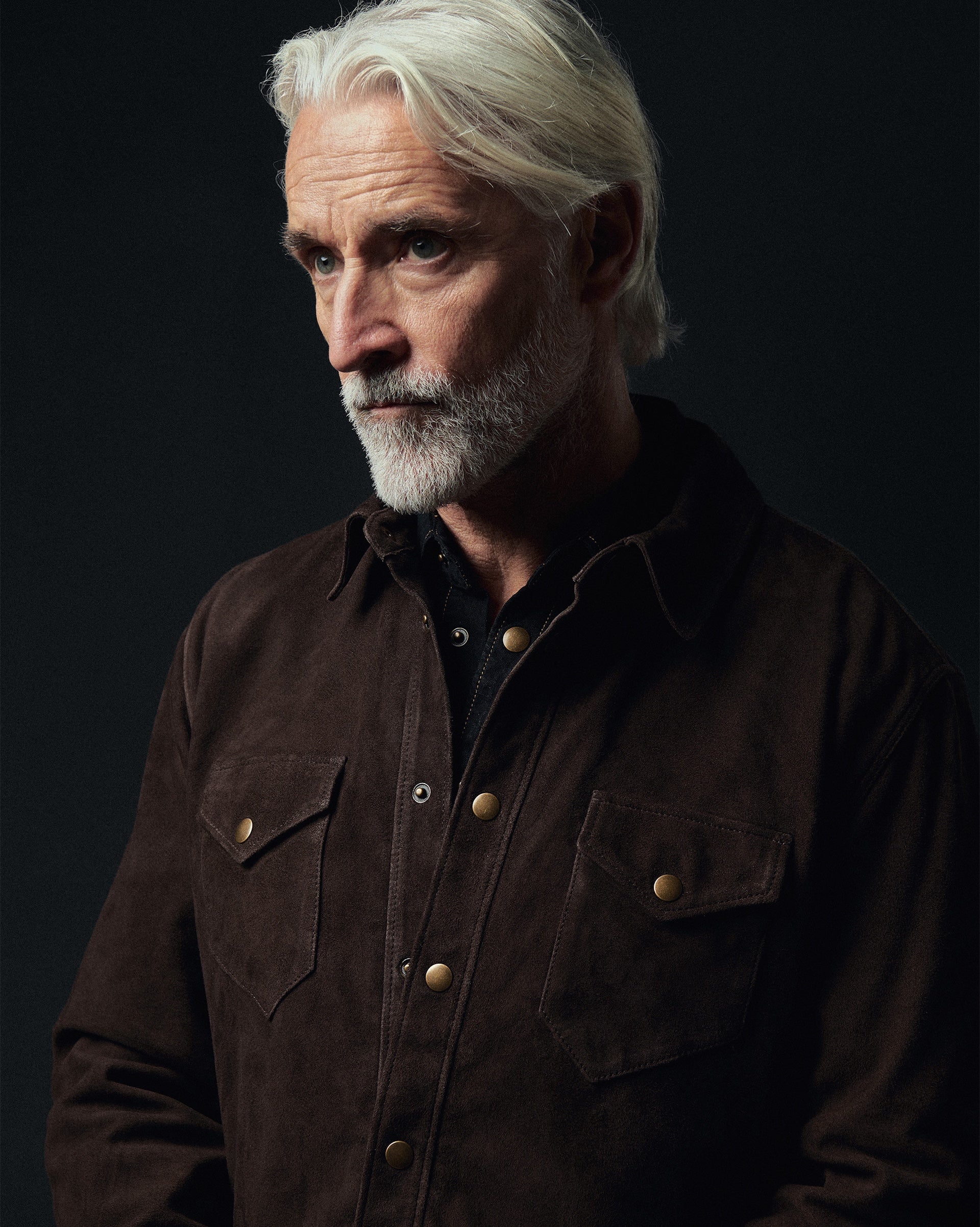 Savoy Suede Workshirt with Western Snap Pockets | Billy Reid