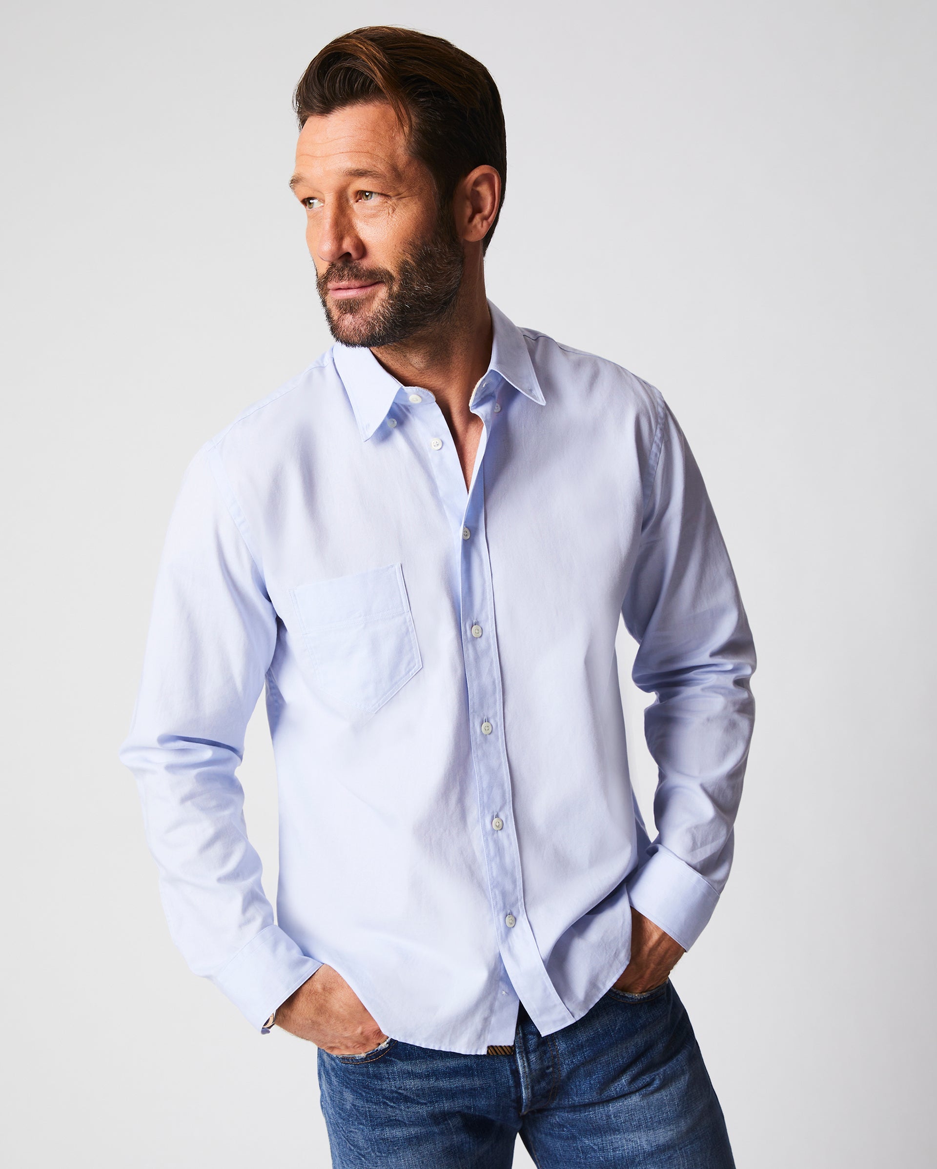 Arnie Oxford Shirt - 100% Cotton Standard Fit | Billy Reid