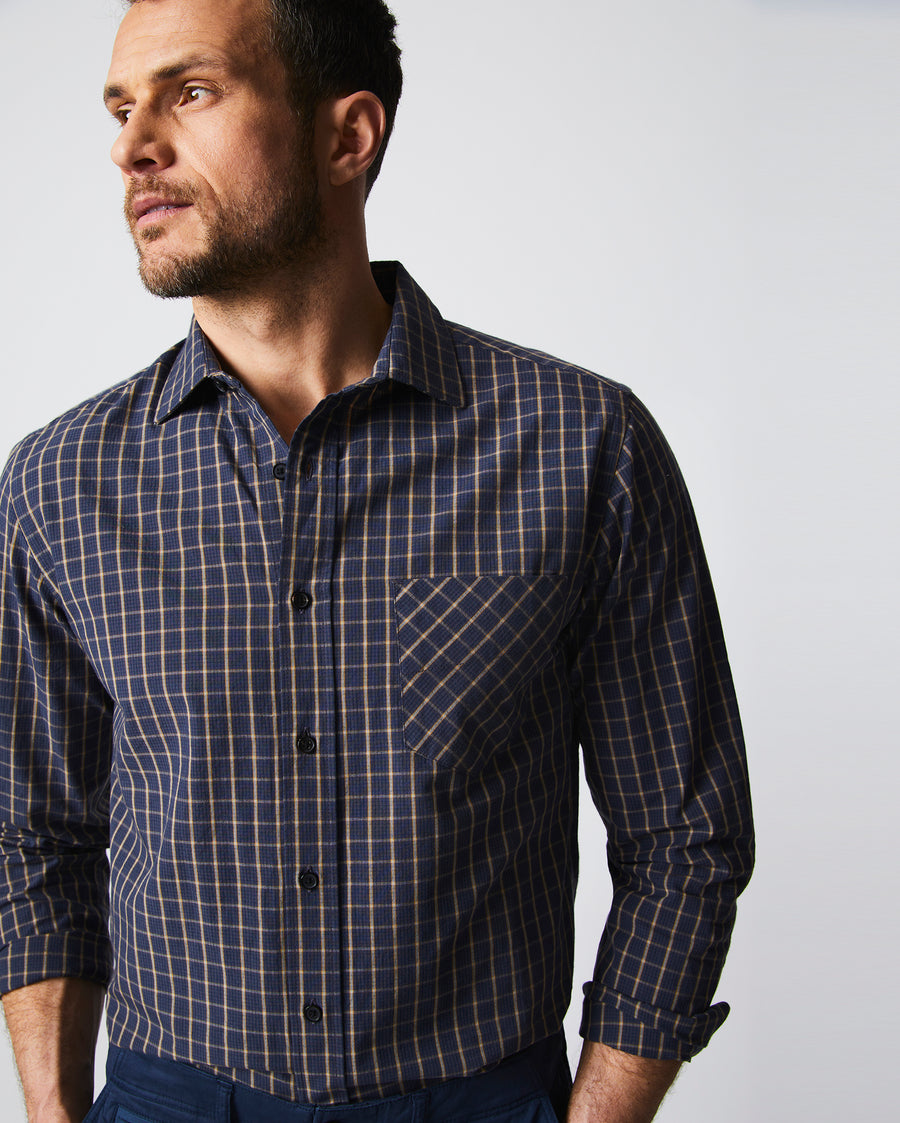 Tuscumbia Shirt Navy/Gold